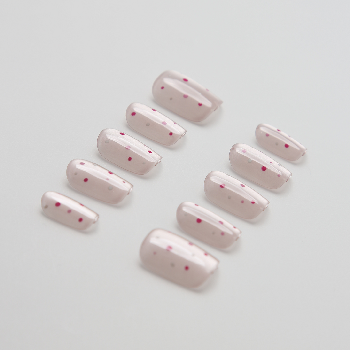 Pink Dot Whisper Nails