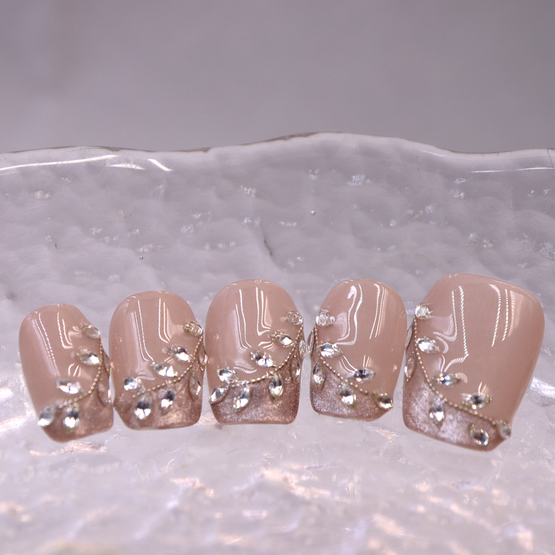 Crystal Vine Luxe Handcrafted Nails